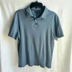 Banana Republic Blue Short Sleeve Polo Shirt Size L